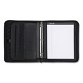 File Folders | Samsill 15650 Professional Zippered Pad Holder/Ring Binder - Vinyl Black image number 2