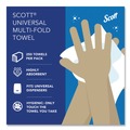 Paper Towels and Napkins | Scott 37490 Essential 1-Ply 8 in. x 9.4 in. Multi-Fold Towels - White (16/Carton) image number 8