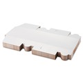 Food Trays, Containers, and Lids | SCT SCH 0977 10 in. x 10 in. x 5.5 in. Paper One-Piece Non-Window Bakery Boxes - White (100/Carton) image number 2