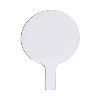 Flipside 10036 9 in. x 5 in. Dry Erase Paddle - White Surface (12/Pack)