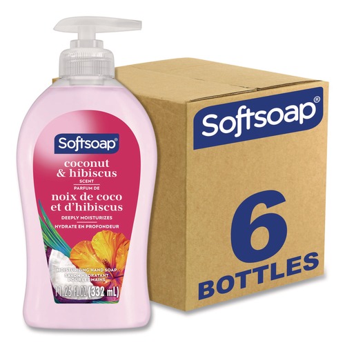 Hand Soaps | Softsoap US07157A 11.25 oz Liquid Hand Soap Pumps - Coconut and Hibiscus Scent (6/Carton) image number 0