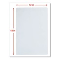 Laminating Supplies | Universal UNV84640 18 in. x 12 in. 3 mil Laminating Pouches - Gloss Clear (25/Pack) image number 3