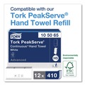 Paper Towel Holders | Tork 552530 PeakServe Continuous 14.44 x 3.97 x 19.3 Hand Towel Dispenser - White image number 2