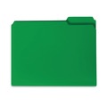 File Folders | Smead 10502 0.75 in. Expansion Top Tab Poly Colored File Folders - Green/Letter Size (24/Box) image number 2