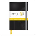 Journals & Diaries | TOPS 56874 Idea Collective 5.5 in. x 3.5 in. Hardcover Journal with Elastic Closure - Wide/Legal, Black Cover/Yellow Pad (90 Sheets/Book) image number 0