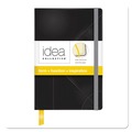 Journals & Diaries | TOPS 56874 Idea Collective 5.5 in. x 3.5 in. Hardcover Journal with Elastic Closure - Wide/Legal, Black Cover/Yellow Pad (90 Sheets/Book) image number 0