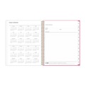 Notebooks & Pads | Blue Sky BLS128691 11 in. x 8.5 in. 12-Month (Jul 2025-Jun 2026) Roosevelt Pink Academic Weekly/Monthly Planner - Pink/Gray Cover image number 4