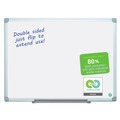 White Boards | MasterVision MA0500790 Silver Easy Clean 48 in. x 36 in. Aluminum Frame Reversible Earth Dry Erase Board - White/Silver image number 3