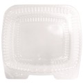Food Trays, Containers, and Lids | Handi-Foil HFA 6091S-250 8 in. x 3 in. x 8.87 in. 46 oz. Handi-Lock Plastic Food Container - Clear (250/Carton) image number 0