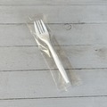 Cutlery | Boardwalk BWKFORKMWPPIW 5.51 in. Long Mediumweight Wrapped Polypropylene Plastic Fork Cutlery - White (1000/Carton) image number 3