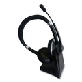 Office Accessories | Innovera 70003 IVR70003 Binaural Over The Head Bluetooth Headset - Black/Silver image number 2