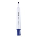 Washable Markers | Universal UNV43653 Broad Chisel Tip Dry Erase Marker - Blue (1 Dozen) image number 3