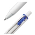 Pens | uni-ball 70363 uniONE 0.7 mm Retractable Gel Pen - Blue Ink/White/Blue Barrel/Medium (1-Dozen) image number 4