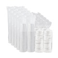 Food Trays, Containers, and Lids | SOLO KHB32A-2050 32 oz Flexstyle Double Poly Paper Food Combo Packs - White (10/Carton) image number 0