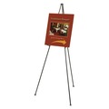  | Quartet 27E 25 in. - 63 in. High Heavy-Duty Steel Adjustable Instant Easel Stand - Black image number 1