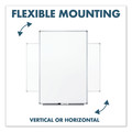 White Boards | Mead 85356 36 in. x 24 in. Dry Erase Board with Aluminum Frame - White Surface/Satin Aluminum Frame image number 6