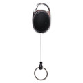 Label & Badge Holders | Advantus 75553 30 in. Extension Carabiner-Style Retractable ID Card Reel - Smoke (6/Pack) image number 1