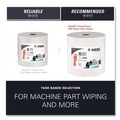 Paper Towels and Napkins | WypAll 41025 12.4 in. x 12.2 in. Power Clean Jumbo Roll X80 Heavy Duty Cloths - White (475/Roll) image number 9