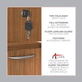 Office Carts & Stands | Alera VA532822WA 15.63 in. x 20.5 in. x 28.5 in. Valencia Series 3-Drawer Full File Pedestal - Modern Walnut image number 6