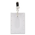 Label & Badge Holders | Advantus 97100 2.31 in. x 3.69 in. Horizontal ID Card Holder with 2.13 in. x 3.38 in. Insert - Clear (25/Pack) image number 1