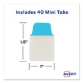 Dividers & Tabs | Avery 74760 Ultra Tabs 1 in. x 1.5 in. 1/5-Cut Repositionable Mini Tabs - Assorted (40/Pack) image number 6
