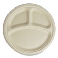 Bowls and Plates | World Centric PLSCU10TLFS 10 in. Diameter Paper Fiber Plates - Natural (700/Carton) image number 0