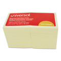Sticky Notes & Post it | Universal UNV28068 3 in. x 3 in. Recycled Self-Stick Note Pads - Yellow (18 Pads/Pack) image number 0