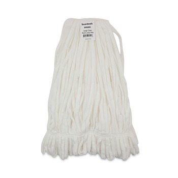 Boardwalk BWK8003 Enviro Clean Looped Mop Head With Tailband - Large, White (12/Carton)