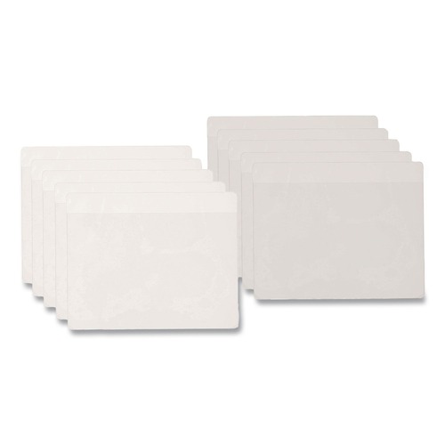 Labels | Cardinal 21500CB 3.75 x 2.38 HOLD IT Top Load Poly Business Card Pocket - Clear (10/Pack) image number 0