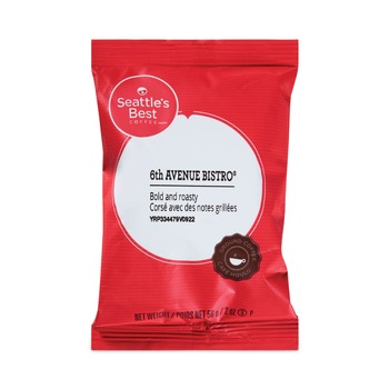  | Seattle's Best 12420873 2.1 oz. Packet Premeasured Coffee Packs - 6th Avenue Bistro (72/Carton)