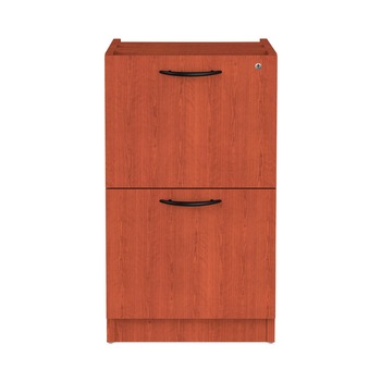 Alera ALEVA542822MC 15.63 in. x 20.5 in. x 28.5 in. Valencia Series 2-Drawer Full File Pedestal - Medium Cherry