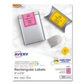 Labels | Avery 04331 2 in. x 2.63 in. Printable Color Labels with Sure Feed and Easy Peel - Assorted Colors (15/Sheet, 10 Sheets/Pack) image number 0