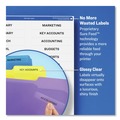 Dividers & Tabs | Avery 05029 0.66 in. x 3.44 in. Permanent File Folder Labels with Sure Feed Technology - Clear (30/Sheet, 15 Sheets/Pack) image number 4