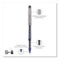 Pens | uni-ball 1734904 VISION Fine 0.7 mm Stick Needle Roller Ball Pen - Blue Ink Gray/Clear/Blue Barrel (1-Dozen) image number 5