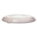 Food Trays, Containers, and Lids | Eco-Products EP-SCPTR16LIDR 16 in. x 16 in. x 0.2 in. 100% Recycled Content Plastic Pizza Tray Lids - Clear (50/Carton) image number 0