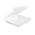 Just Launched | Dart 95HT1R 9.25 in. x 9.5 in. x 3 in. Foam Hinged Lid Containers (200/Carton) image number 0