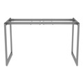 Office Desks & Workstations | Alera ALELSTB24GR Open Office Desk Series 47.25 to 70.78w x 23.63d x 28.5h Adjustable O-Leg Desk Base - Silver image number 4