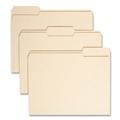 Just Launched | Smead 10339 1/3-Cut Assorted Tabs 0.75 in. Expansion 100% Recycled Manila Top Tab File Folders - Letter Size, Manila (100/Box) image number 0