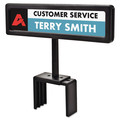 Office Presentation Supplies | Advantus 75334 8.5 in. x 2 in. People Pointer Plastic Cubicle Sign - Black image number 1