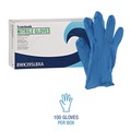 Disposable Gloves | Boardwalk 395LBXA 5 mil Disposable General-Purpose Powder-Free Nitrile Gloves - Large, Blue (100/Box) image number 3