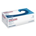 Disposable Gloves | Boardwalk BWK345MBX 4.4 mil 12 in. Long Powder-Free General-Purpose Latex Gloves - Medium, Natural (100/Box) image number 3