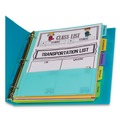 Back to School Sale | C-Line 07650 11.5 in. x 10 in. 5-Tab Index Dividers with Multi-Pockets - Assorted (1-Set) image number 0