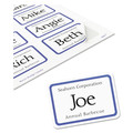 Labels | Avery 05895 3.38 in. x 2.33 in. Flexible Adhesive Name Badge Labels - White/Blue Border (50/Box) image number 2