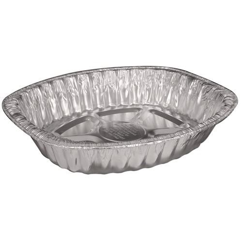 Food Trays, Containers, and Lids | Handi-Foil HFA 32400-100 14.43 in. x 3.12 in. x 17.68 in. 272 oz. Giant Rack Aluminum Roaster Pan - Silver (100/Carton) image number 0