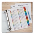 Binders | Cardinal 60990 11 x 8.5 OneStep Printable Double Column Table of Contents and 1 to 52 Dividers - White image number 5