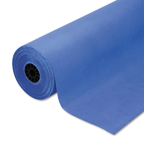 Arts & Crafts Supplies | Pacon P0063200 35 lbs. Wrapping Weight 36 in. x 1000 ft. Rainbow Duo-Finish Colored Kraft Paper - Royal Blue (1-Roll) image number 0