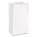Food Service | Ross & Wallace Paper Products 05007500BX 7.5 in. x 10.5 in. #30 Size Grocery Paper Bags - White (500/Carton) image number 1