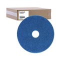  | Boardwalk BWK4020BLU 20 in. Diameter Scrubbing Floor Pads - Blue (5/Carton) image number 0