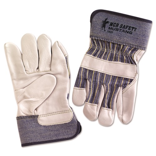 Cleaning Gloves | MCR Safety 1935 Mustang Leather Palm Gloves image number 0