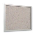 Mailroom Equipment | MasterVision FB0470608 24 in. x 18 in. Designer Fabric Bulletin Board - Gray Fabric/Gray Frame image number 1